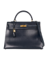 Kelly 35, £8,500, Handbags, Navy, Leather, Front view
